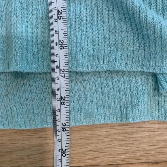 Eileen Fisher Organic Linen Delave Crew Neck Top Boxy Fit Long Length Size Med - Picture 11 of 11